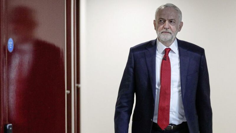Labour leader Jeremy Corbyn delivers a Brexit speech at the National Transport Design Centre in Coventry University Technology Park PICTURE: Aaron Chown/PA 