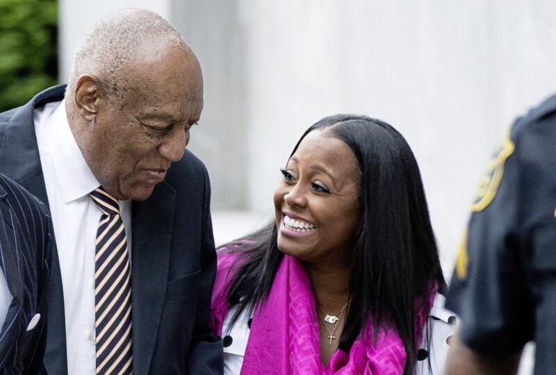 Cosby arrived at the court with actress Keshia Knight Pulliam, who played his youngest daughter, Rudy Huxtable, on The Cosby Show. Picture by Matt Rourke, Associated Press 