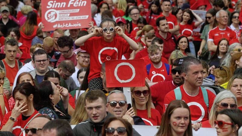An Irish language rally in Belfast last Saturday saw around 17,000 people march in support of new legislation 