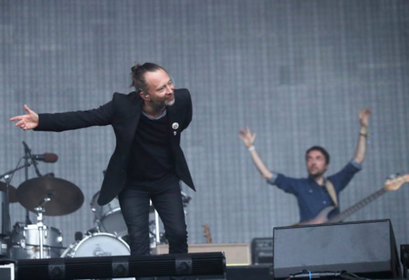 Radiohead’s Thom Yorke makes ‘strong and stable’ dig during Glastonbury set