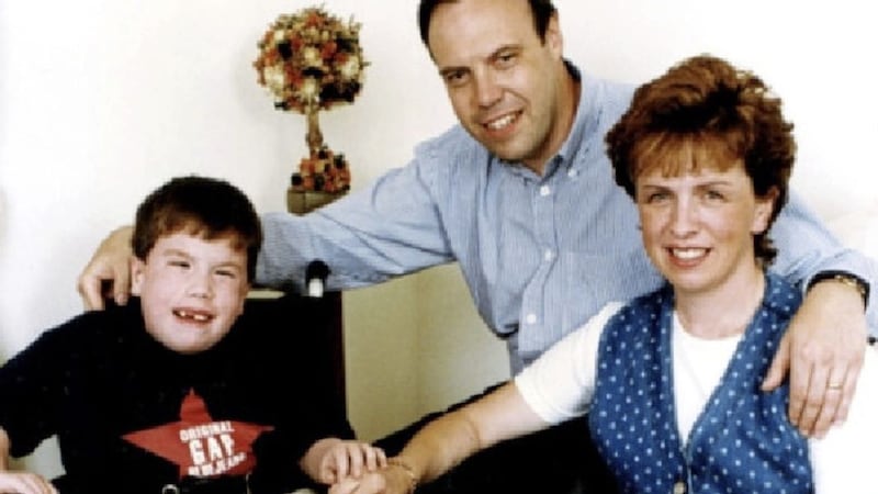 Nigel and Diane Dodds with their late son Andrew in 1997 