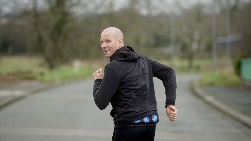 Keith Clarke who plans to run 100 miles backwards for charity. Picture by Mark Marlow 