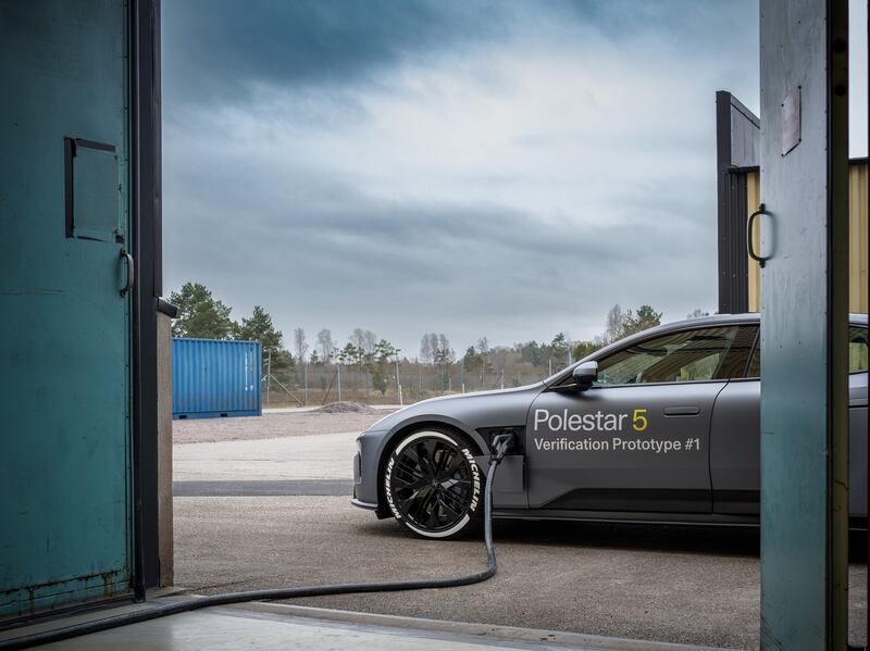 The experiment consisted of a Polestar 5 Prototype that took 10 minutes to charge from 10 to 80 per cent. (Credit: Polestar Media)