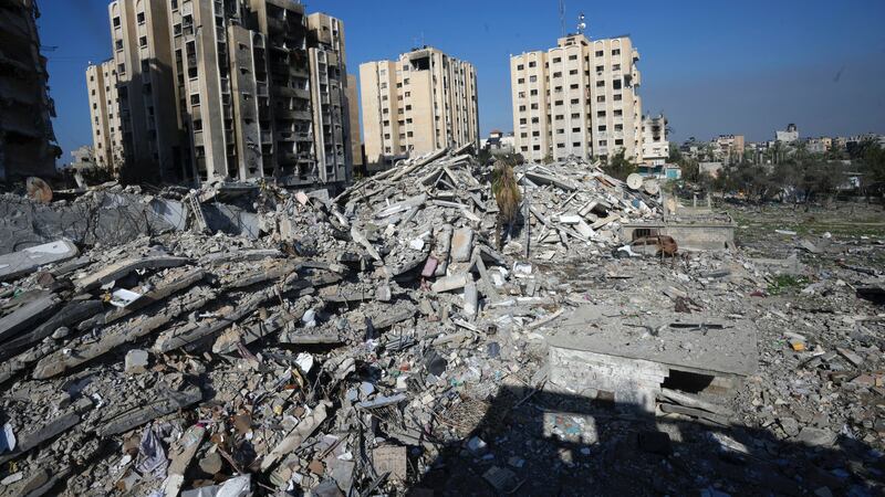 Israel continues to bombard parts of Gaza (Adel Hana/AP)