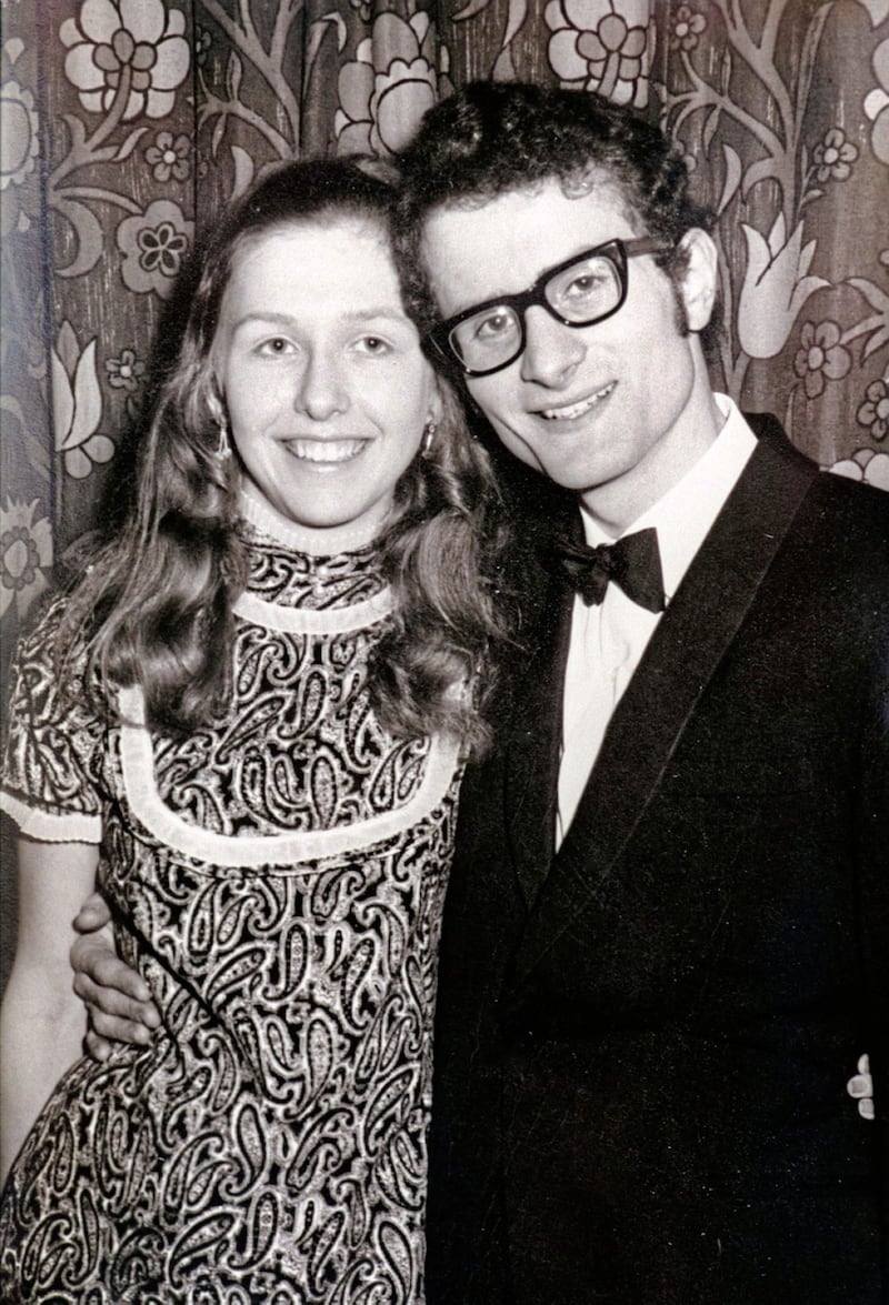 The then Mary Lenaghan with future husband Martin McAleese at the Aquinas Hall annual dinner dance, 1970. Picture courtesy of Mary McAleese 