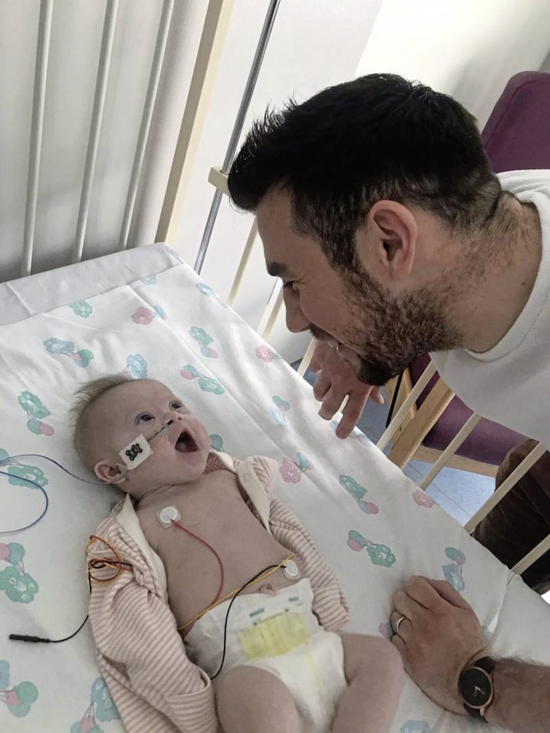 Little Camille Murray came through heart surgery during the pandemic. Proud dad and Antrim footballer Conor Murray told his family&#39;s story to The Irish News 