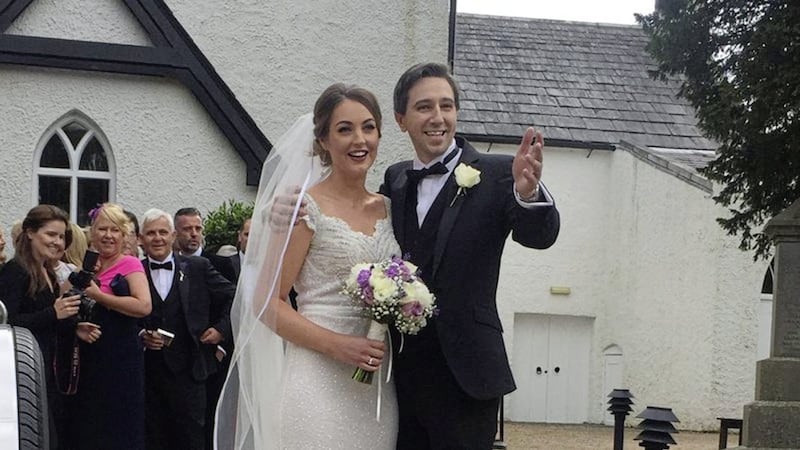 Simon Harris has tied the knot with Caoimhe Wade 