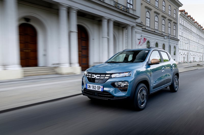 Dacia is introducing the Spring as its first EV in the UK later this year. (Dacia)