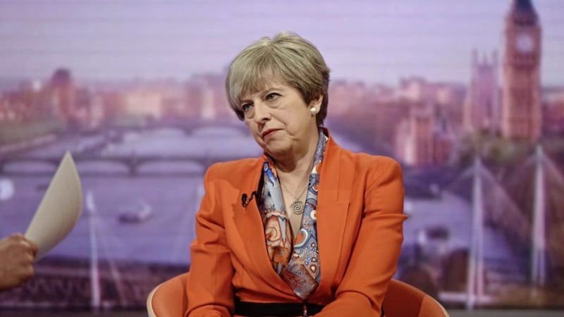 Prime minister Theresa May appearing on The Andrew Marr Show on Sunday PICTURE: Jeff Overs/BBC/PA 