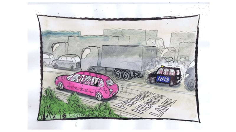 Ian Knox cartoon 6/7/2018 - The NHS is seventy years old