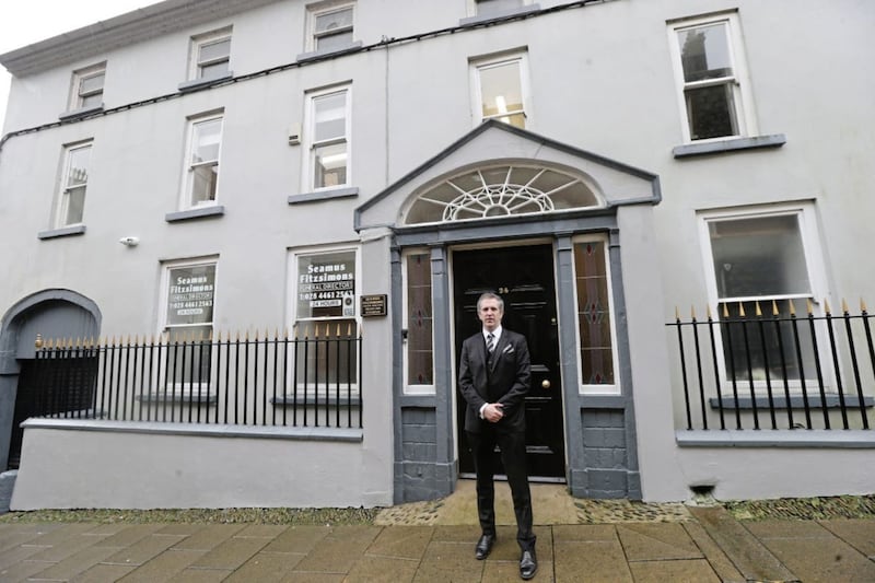 Ciaran Fitzpatrick became the owner of Seamus Fitzsimons Funeral Directors in Downpatrick in 2012. Picture by Hugh Russell