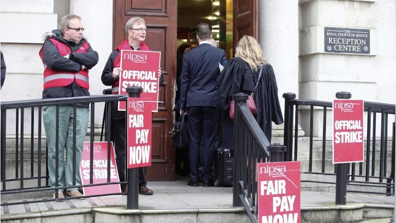 Following industrial action, including strikes, the Department of Finance confirmed in May there was a two per cent pay rise for civil servants Picture By Hugh Russell. 