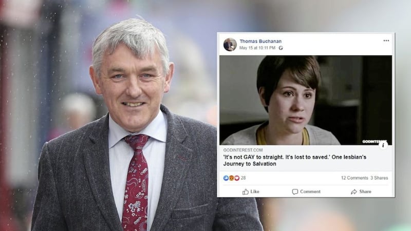 DUP MLA Thomas Buchanan shared the article on his Facebook page 