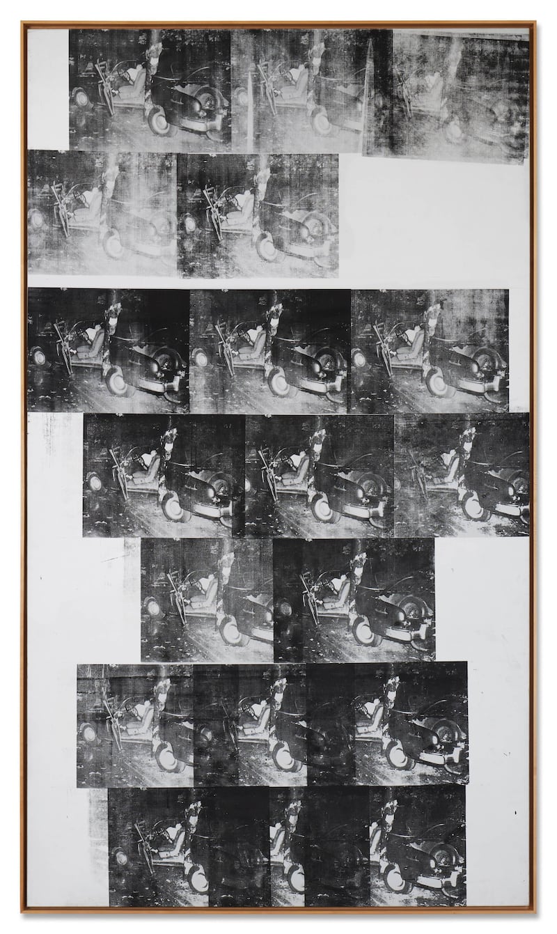 Andy Warhol, White Disaster (White Car Crash 19 Times), Estimate Upon Request