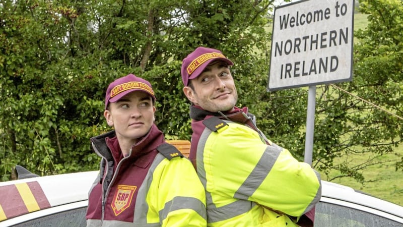 Diona Doherty and Faolan Morgan star in new BBC NI comedy Soft Border Patrol