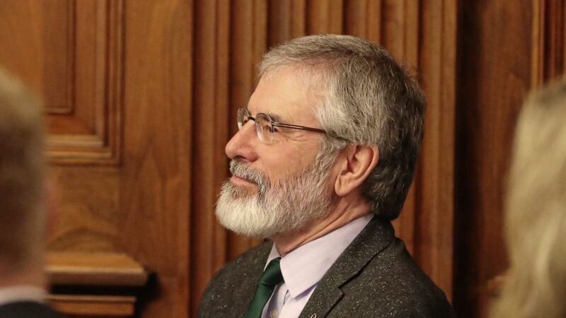 Gerry Adams was critical of the DUP&#39;s engagement in the talks. Picture by Niall Carson/PA Wire 