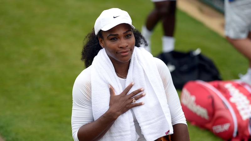 Favourite Serena Williams looks relaxed ahead of the beginning of Wimbledon this week<br />Picture: PA&nbsp;