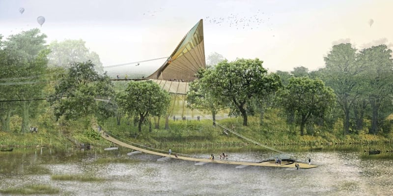 New artist&#39;s impressions have revealed ambitious plans to develop the banks of the River Foyle.  