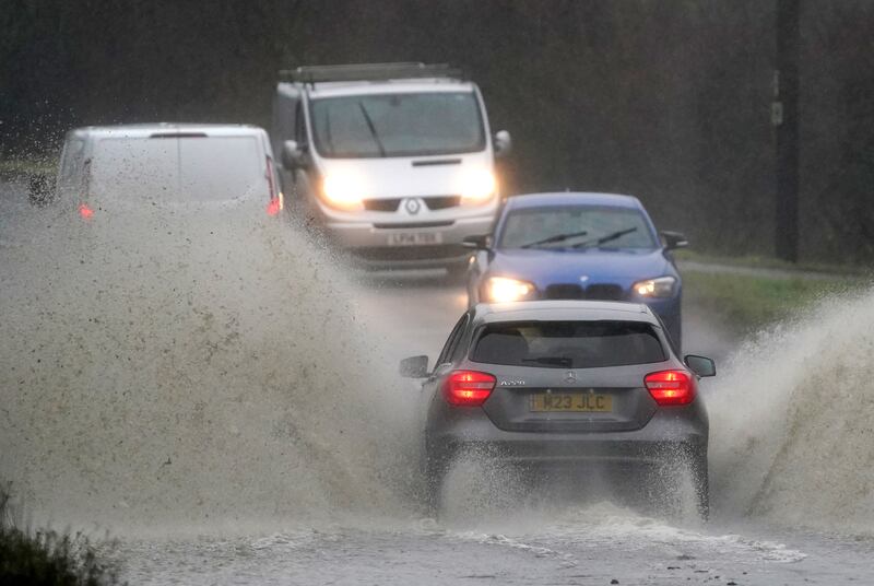 Drivers faced difficult driving conditions near Folkestone in Kent