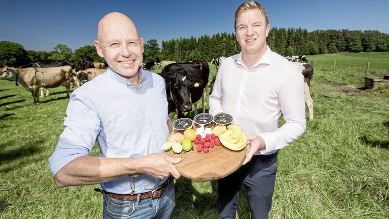 Bryan Boggs, general manager at Clandeboye Estate (left), with Jonathan McWhinney, buyer at Tesco Northern Ireland 