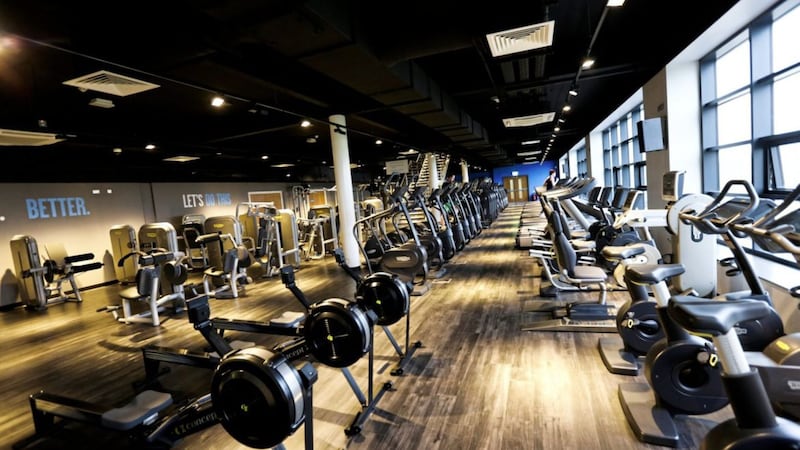 The gym in the Olympia Leisure Centre 