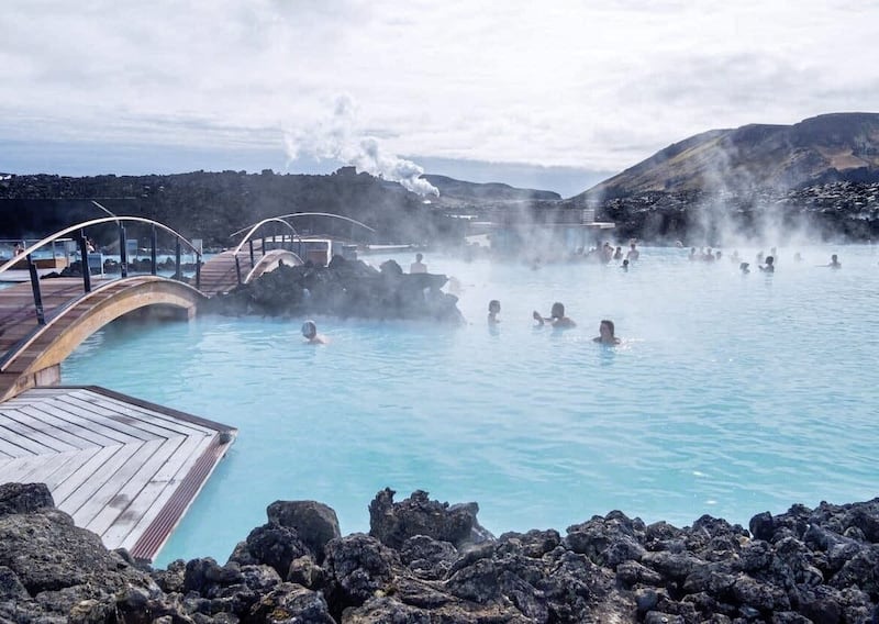 Iceland&#39;s famous Blue Lagoon 