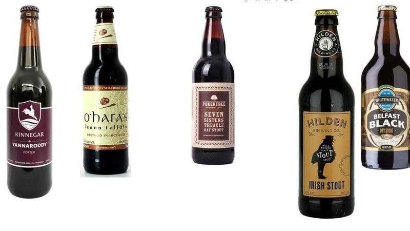 A selection of the first class stouts available from Irish craft brewers 