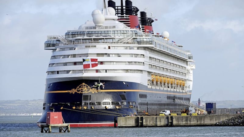 Disney Magic, one of 115 cruise ships to dock in Belfast last year. Picture by Justin Kernoghan
