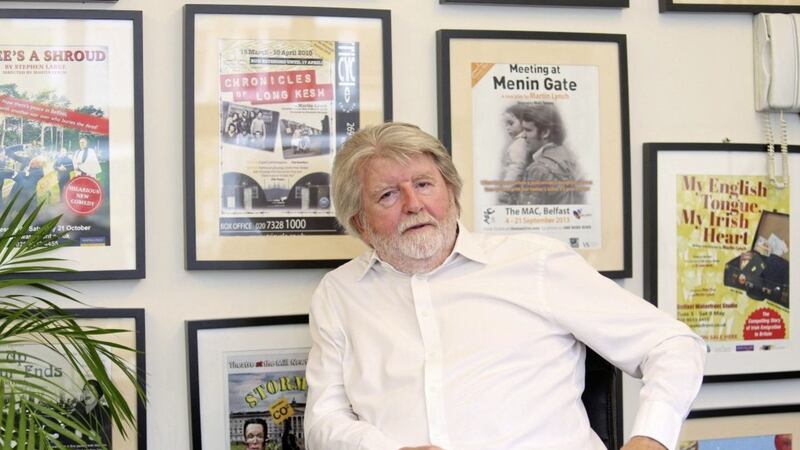 Belfast playwright Martin Lynch in the Green Shoot Productions office. Picture by Mal McCann 