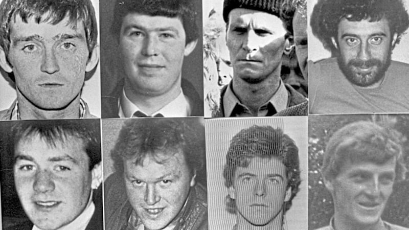 The eight IRA men shot dead by the SAS at Loughgall 