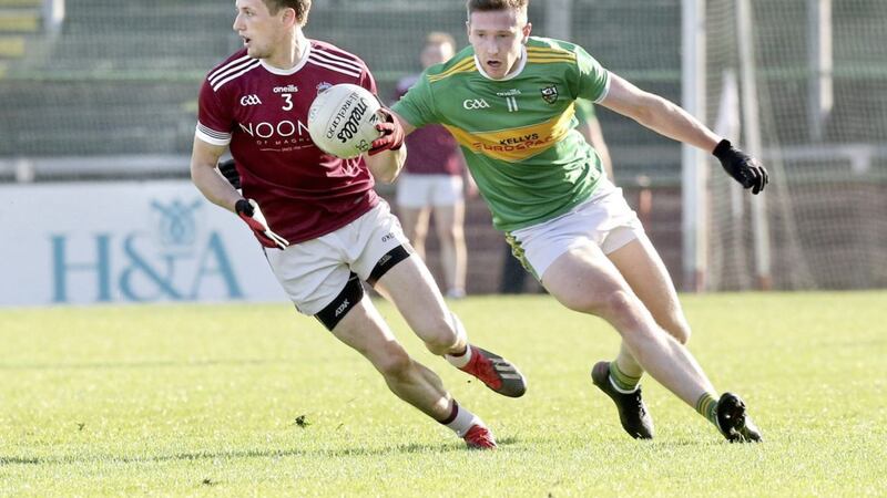 Slaughtneil swept to county championships in both football and hurling last year, but Brendan Rogers admits not getting to go on and challenge themselves in Ulster felt &#39;a bit dull&#39;. Picture by Margaret McLaughlin 