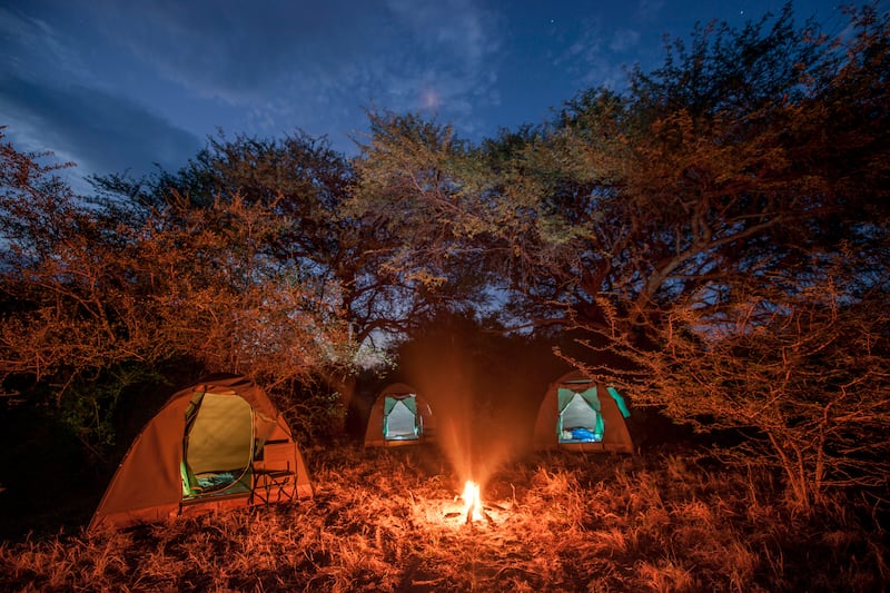 Botswana mobile camping (GaneandMarshall/PA)