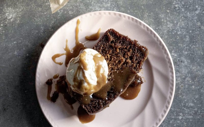 Sticky toffee loaf with rum 