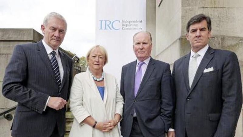 REPORT: Members of the Independent Reporting Commission John McBurney, Monica McWilliams, Tim O&rsquo;Connor and Mitchell Reiss 