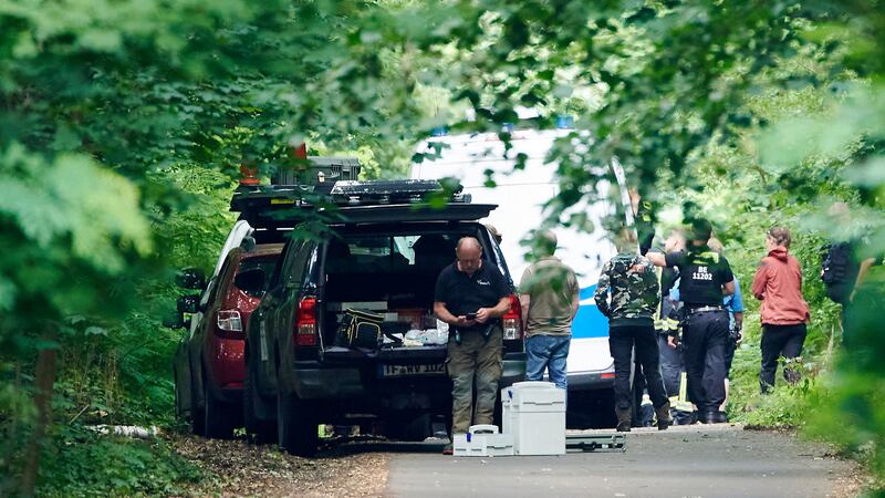 Animal experts have joined police in the search in Berlin’s Zehlendorf district (dpa via AP)