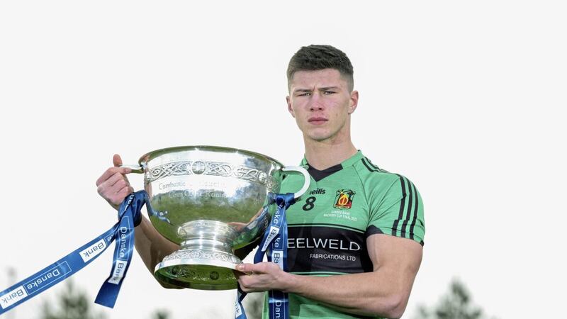 Ruairi McHugh hopes he will be holding aloft the Danske Bank MacRory Cup this weekend as Holy Trinity, Cookstown skipper 