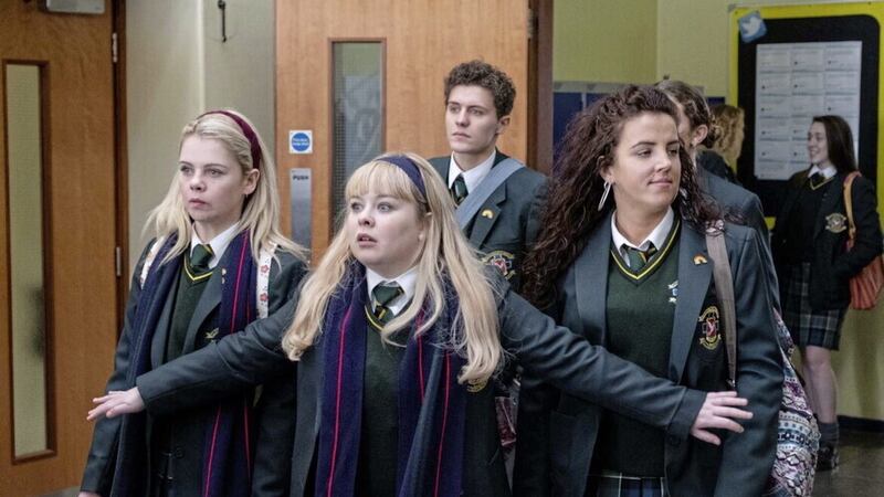 Channel 4's Derry Girls has been nominated for an International Emmy Award. Picture: PA /Channel 4/Peter Marley