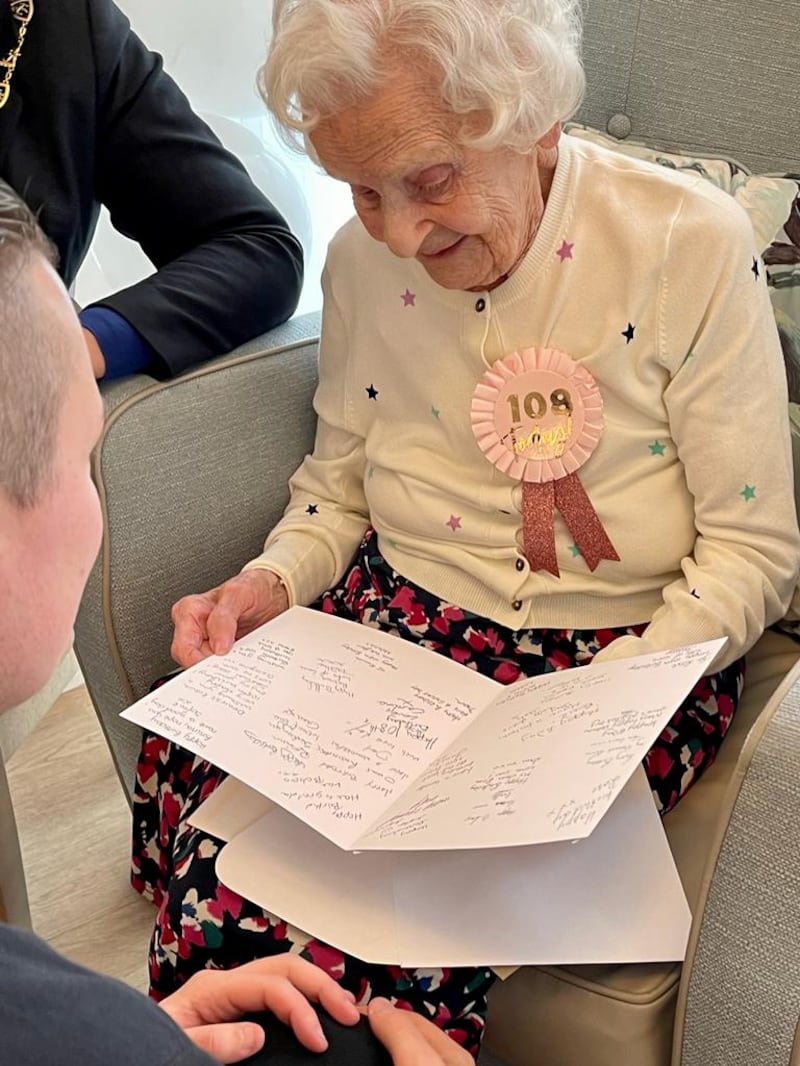 Mary Ann Clifton turned 108 on Thursday (Care UK)