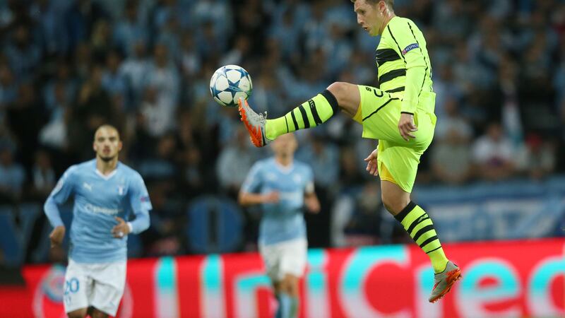 Kris Commons in action against Malmo in Celtic's ill-fated Champions League qualifier on Tuesday night<br />Picture: PA