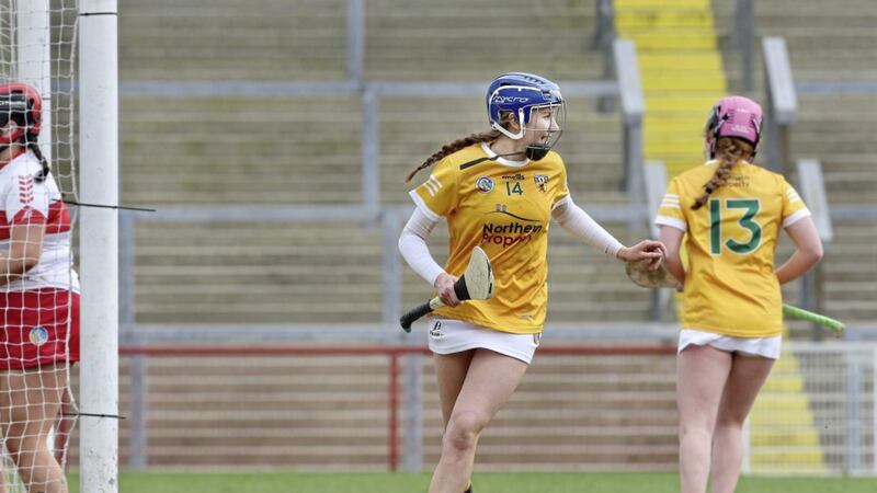 Cassie McArthur played for Antrim&#39;s junior side through the league and in the Ulster Championship but the minor star has since made the step up to the senior squad Picture Margaret McLaughlin. 