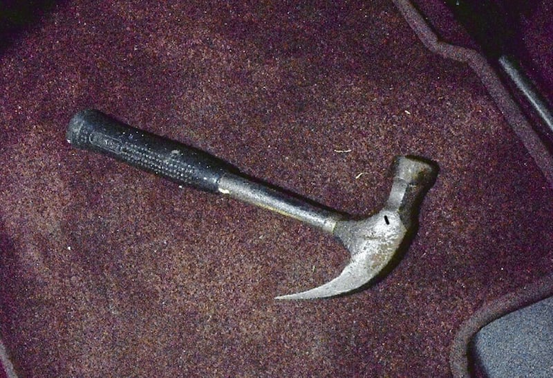 &nbsp;The hammer used in the attack on Darren Moore