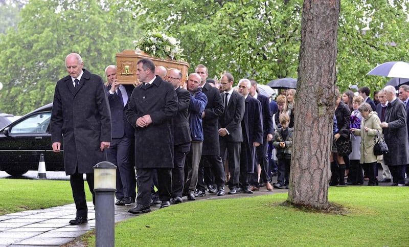 &nbsp;The funeral of Professor Patrick Johnston who was Vice-Chancellor of Queen's University Belfast.