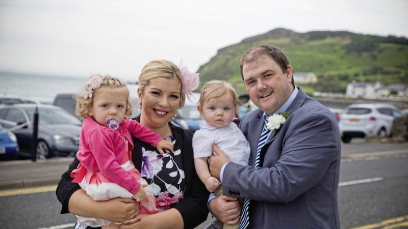 Marie Louise with her husband Darren and their children, Abbie and James 