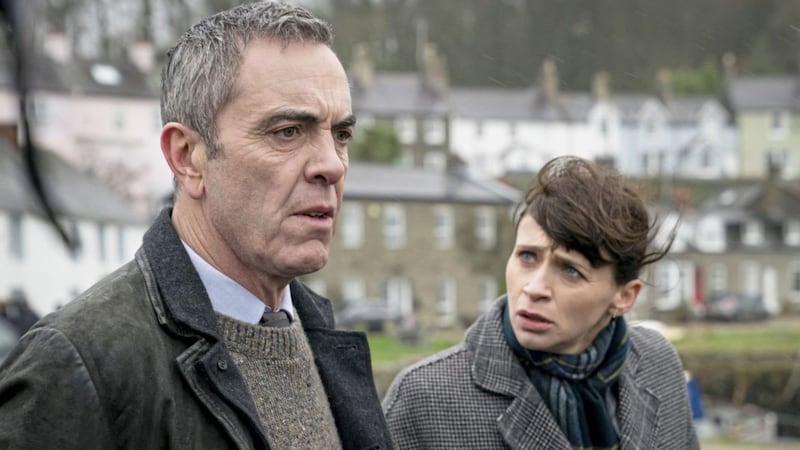 James Nesbitt as Tom Brannick and Charlene McKenna as Niamh McGovern in Bloodlands. Picture by Steffan Hill 