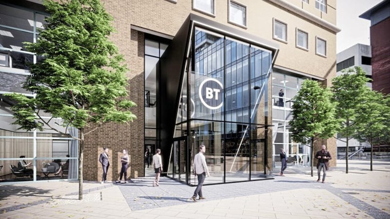 BT last year announced a multi-million pound upgrade of its Belfast headquarters at Lanyon Place. 