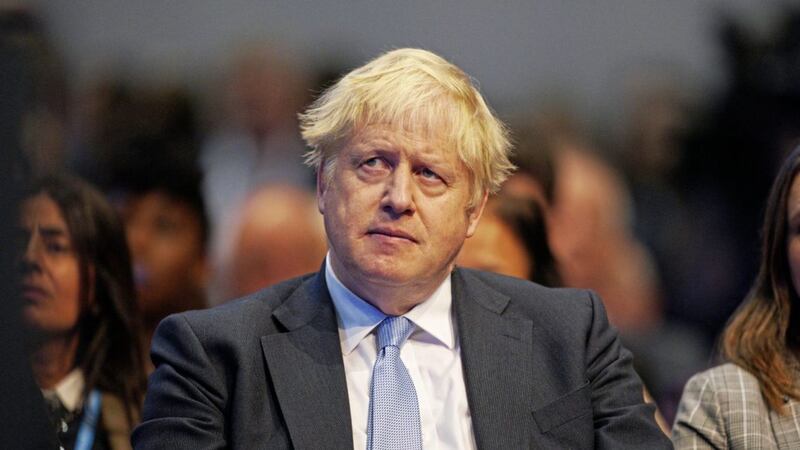 Former adviser Dominic Cummings tweeted that Boris Johnson (pictured) always intended to &lsquo;ditch&rsquo; the NI Protocol. Photo : Peter Byrne/PA Wire. 