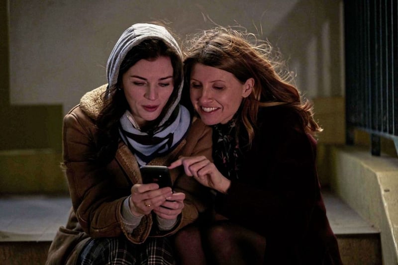 Aisling Bea and Sharon Horgan in Bea&#39;s new show This Way Up 
