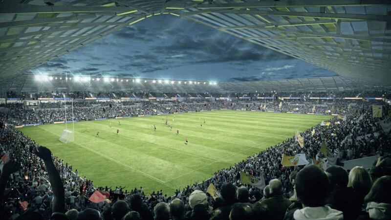 An artist&#39;s impression of what the new Casement Park would look like. 