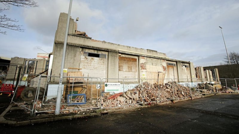 Work is underway to demolish the former Midland Hotel in York Street, Belfast. Picture by Mal McCann 