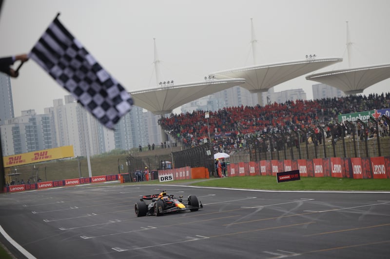 Max Verstappen secured a 38th win from the last 49 races (Andres Martinez Casares/Pool/AP)
